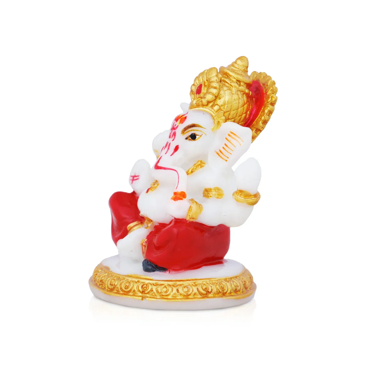 Ganesh Murti | Vinayagar statue/ Marble Dust Statue for Pooja - Image 3