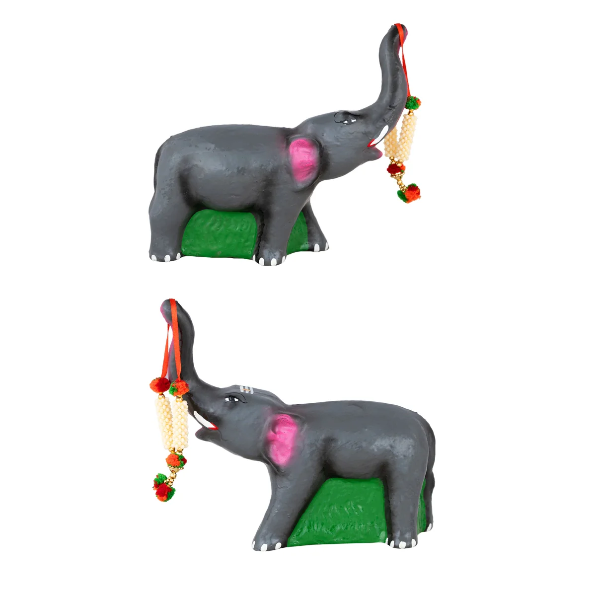 Ganesh Murti With Avvaiyar Clay Golu Bommai Set-10X8 Inches | Navaratri Golu Gombe/Giri Golu Doll/Navratri Decor - Image 5