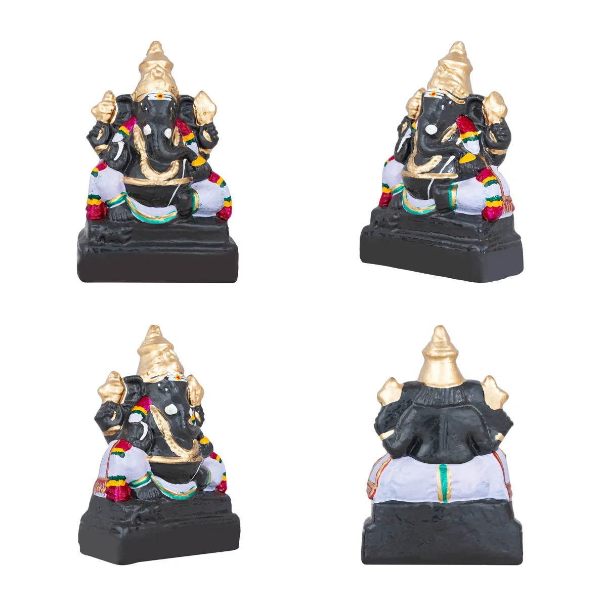 Ganesh Murti With Avvaiyar Clay Golu Bommai Set-10X8 Inches | Navaratri Golu Gombe/Giri Golu Doll/Navratri Decor - Image 6