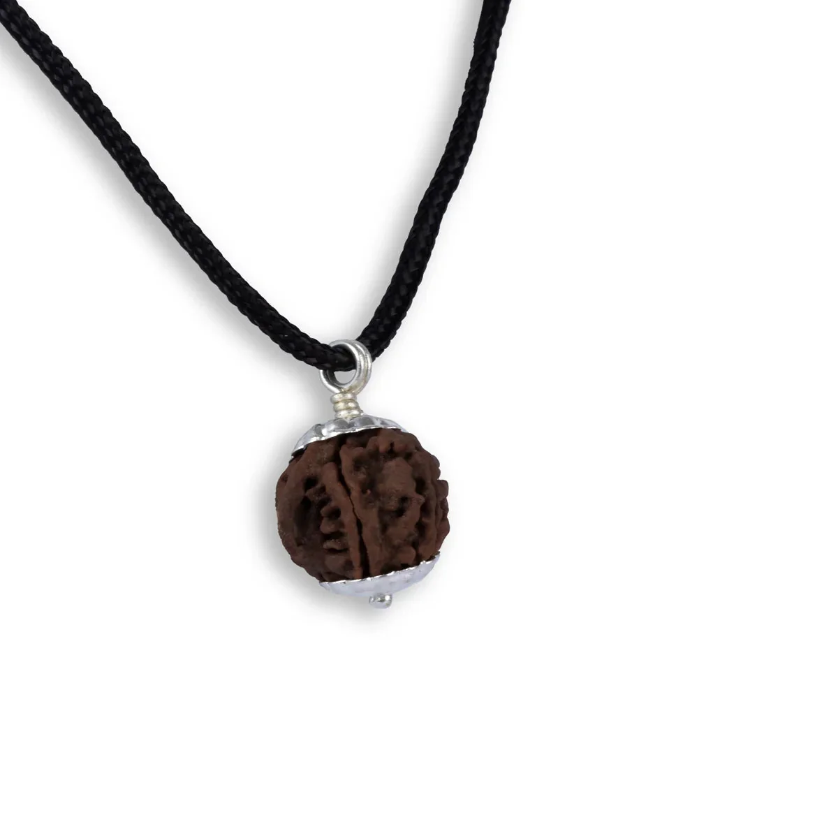 Ganesh Rudraksha Pendant with Silver Cup | Nepali Rudraksh Locket/ Rudraksha Bead Pendant for Men & Women - Image 5