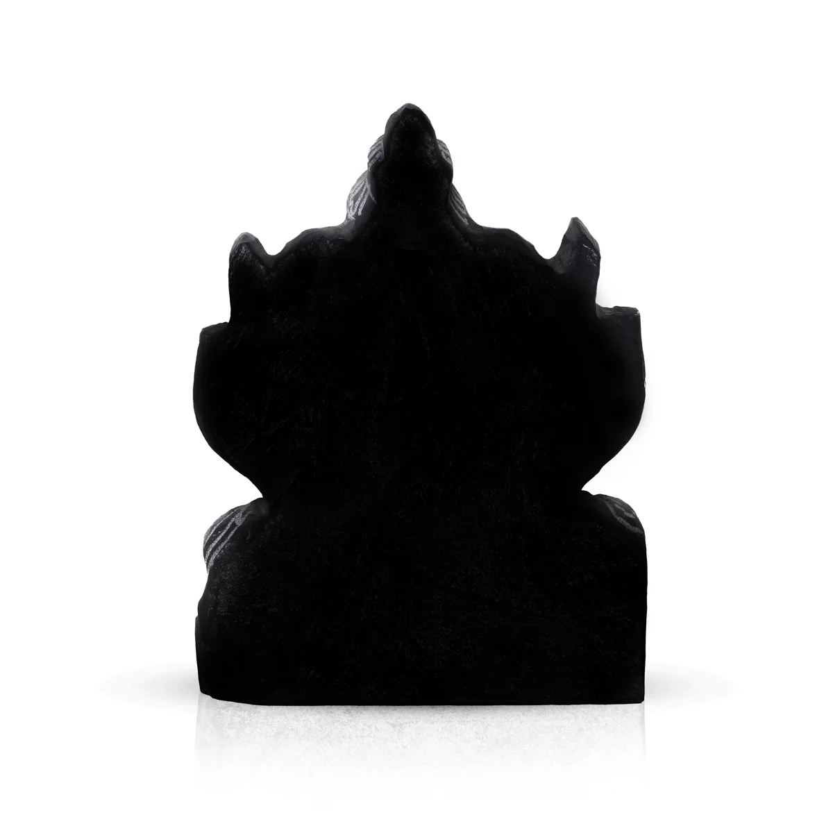 Ganesh Murti - 5 x 3.25 Inches | Vinayagar Idol/ Black Stone Ganpati Murti for Pooja - Image 3