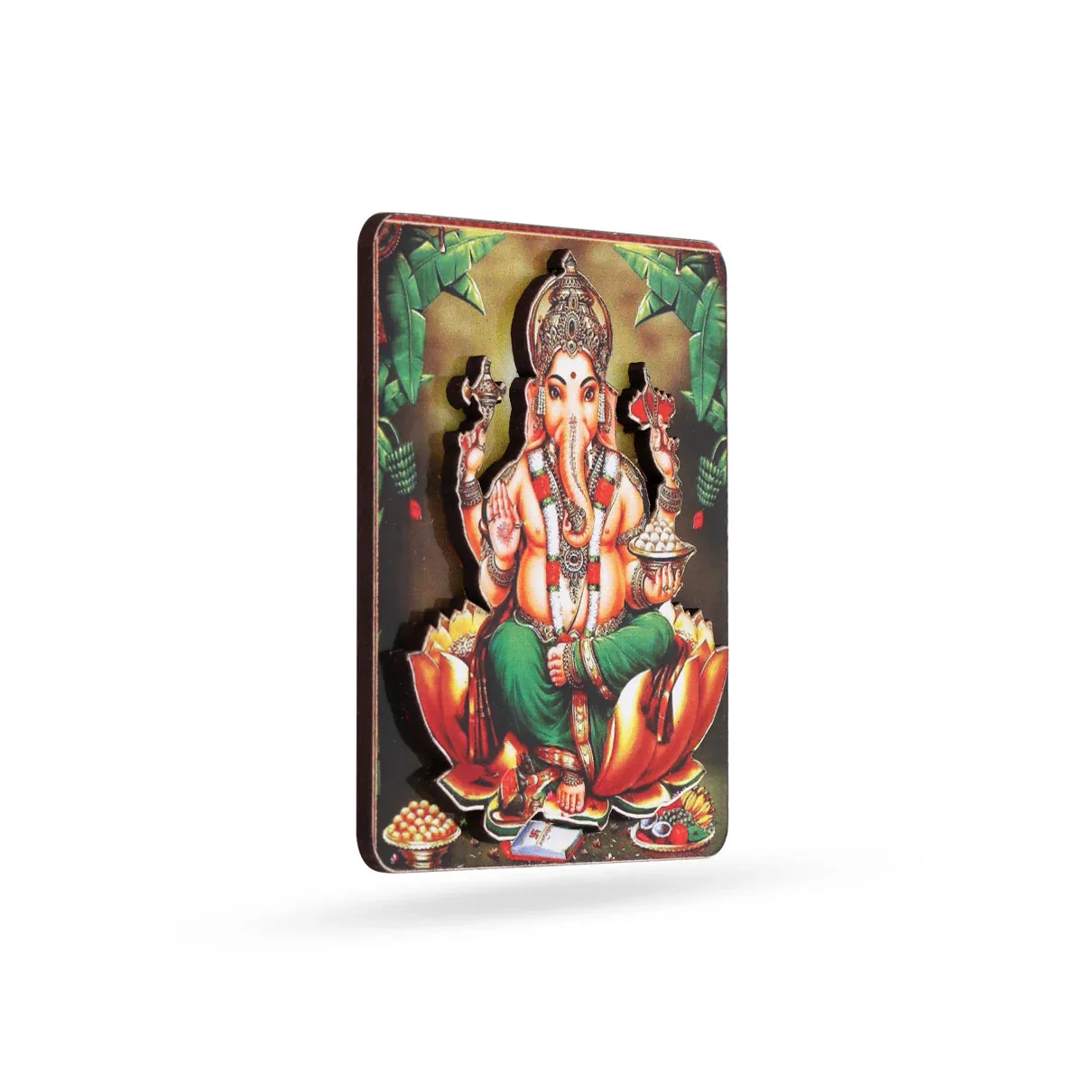 Ganesha Fridge Magnet - 3 X 2 Inches | Photo Magnet/ Double Layer Picture Magnet For Home Decor & Gifting - Image 3