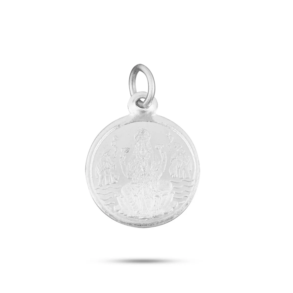 Ganesh Murti & Lakshmi Murti Design Pendant | Silver Dollar/ Ganpati Murti & Laxmi Murti Locket for Men & Women - Image 2