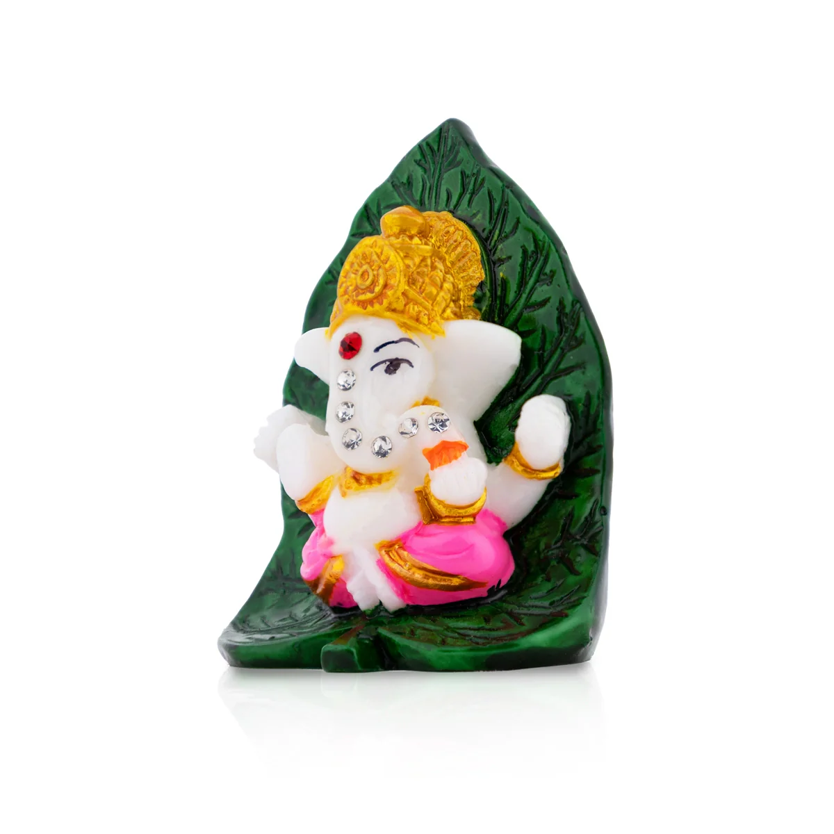 Ganesha Murti - 2.5 × 2 Inches | Ganpati Idol / Vinayaka Murti For Pooja & Gifting - Image 2
