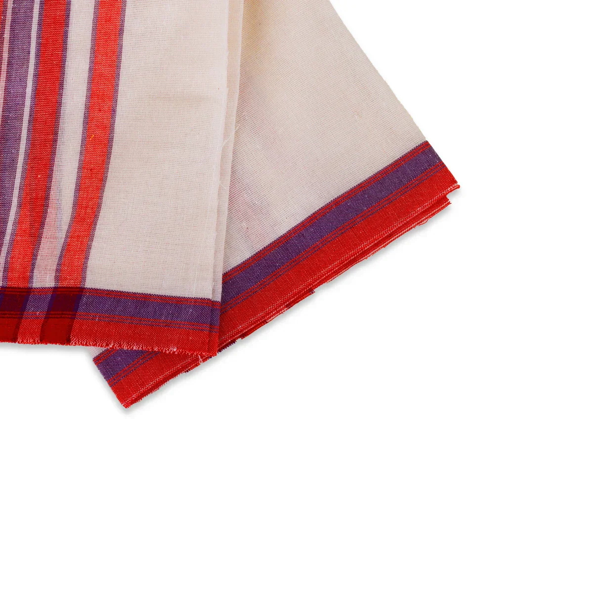 Ganesha Vastra - 2 x 1.5 Feet | Half White with Red Ganapathi Towel/ Cotton Angavastra for Deity - Image 4