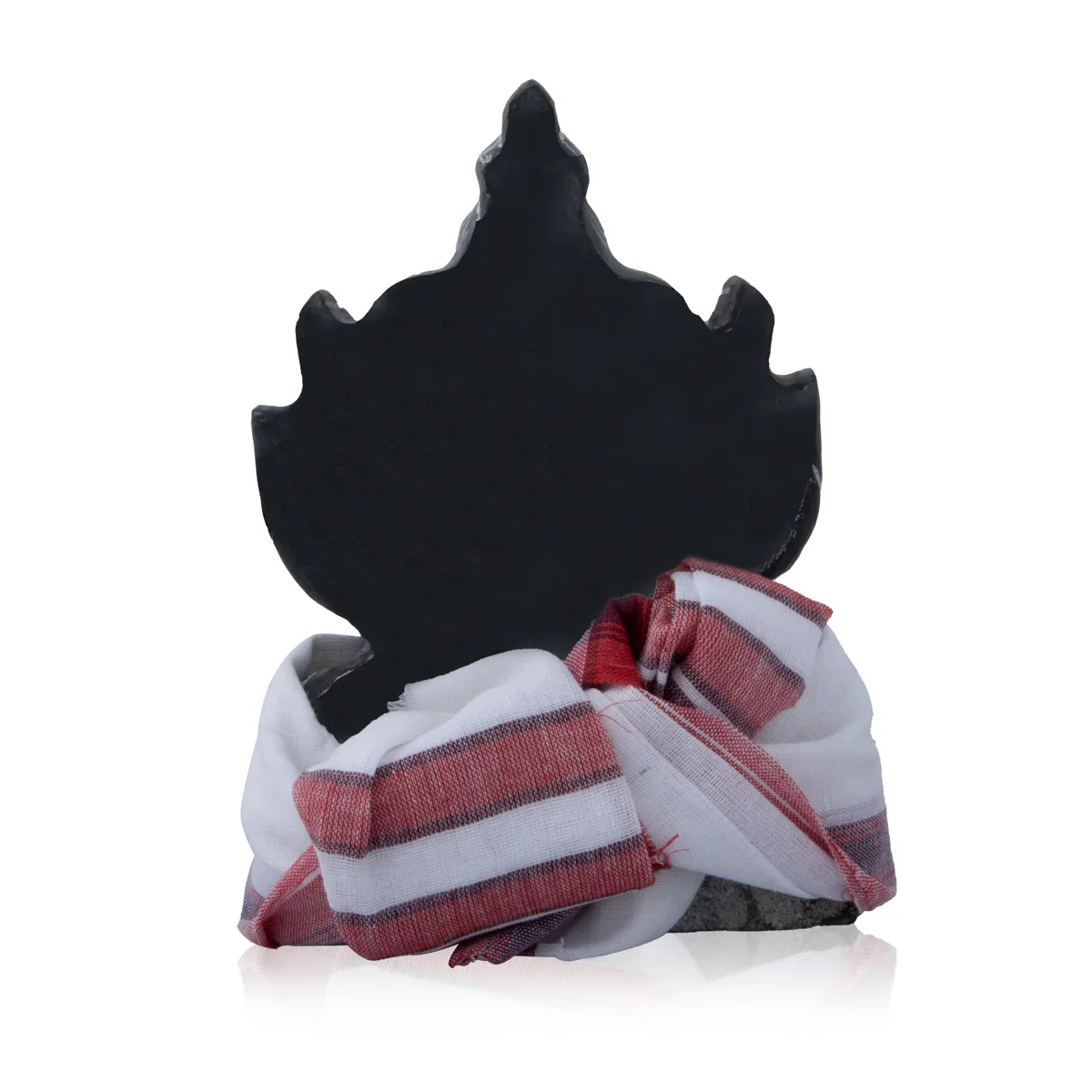 Ganesha Vastra - 7.5 x 7 Inches | Half White with Red Ganapathi Towel/ Cotton Angavastra for Deity - Image 2