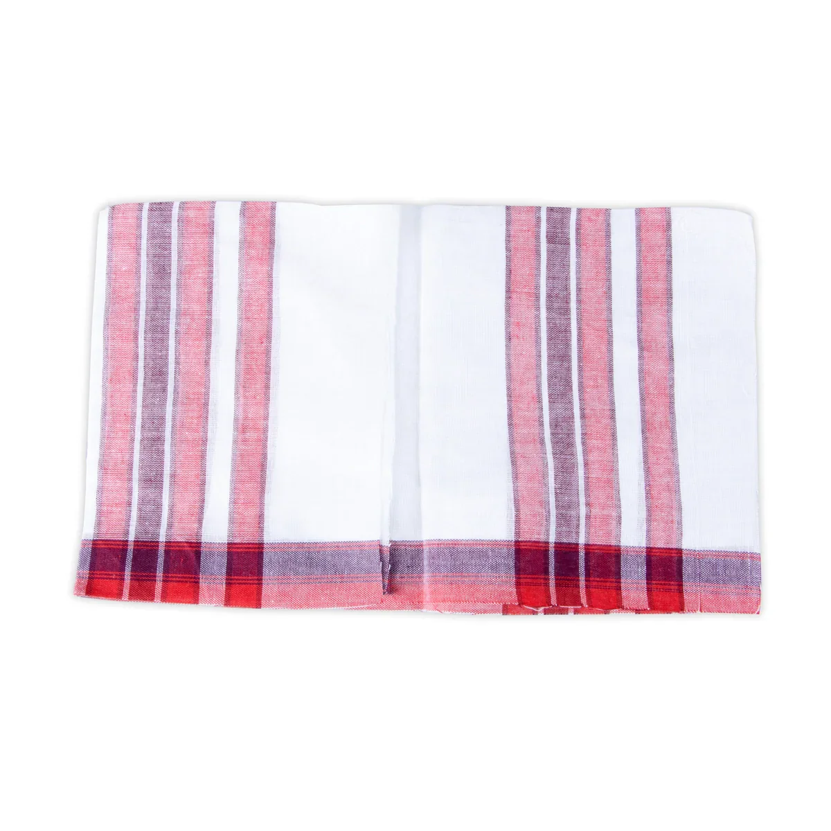 Ganesha Vastra - 7.5 x 7 Inches | Half White with Red Ganapathi Towel/ Cotton Angavastra for Deity - Image 4