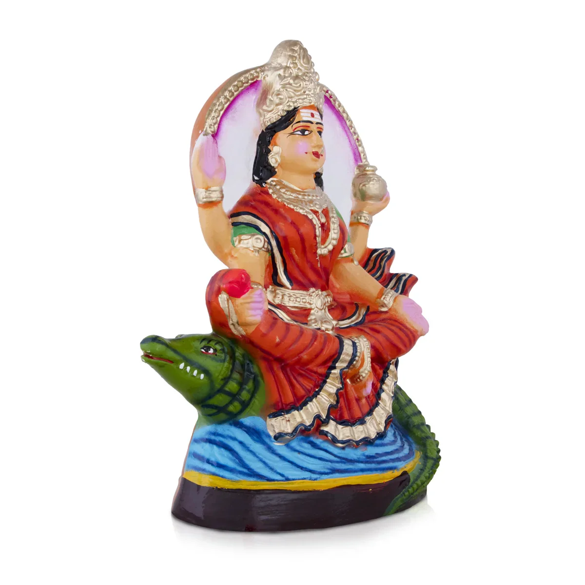 Ganga Devi Paper Mache Golu Bommai - 13 x 9.5 Inches | Giri Golu Doll/ Navaratri Golu Bomma/Gombe/Bommai - Image 2