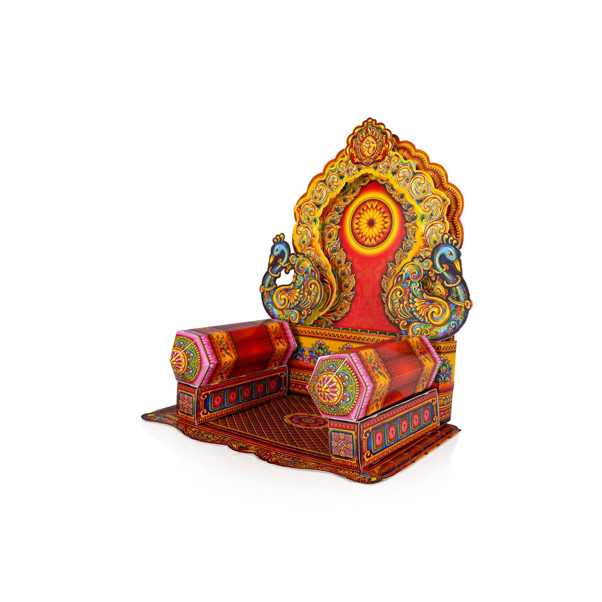 Ganpati Makhar - 11 x 9.5 Inches | Ganesh Makhar Decoration/ Eco Friendly Ganpati Decoration - Image 2