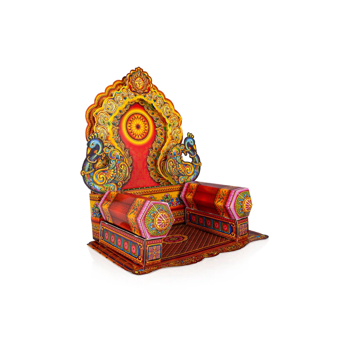 Ganpati Makhar - 11 x 9.5 Inches | Ganesh Makhar Decoration/ Eco Friendly Ganpati Decoration - Image 3
