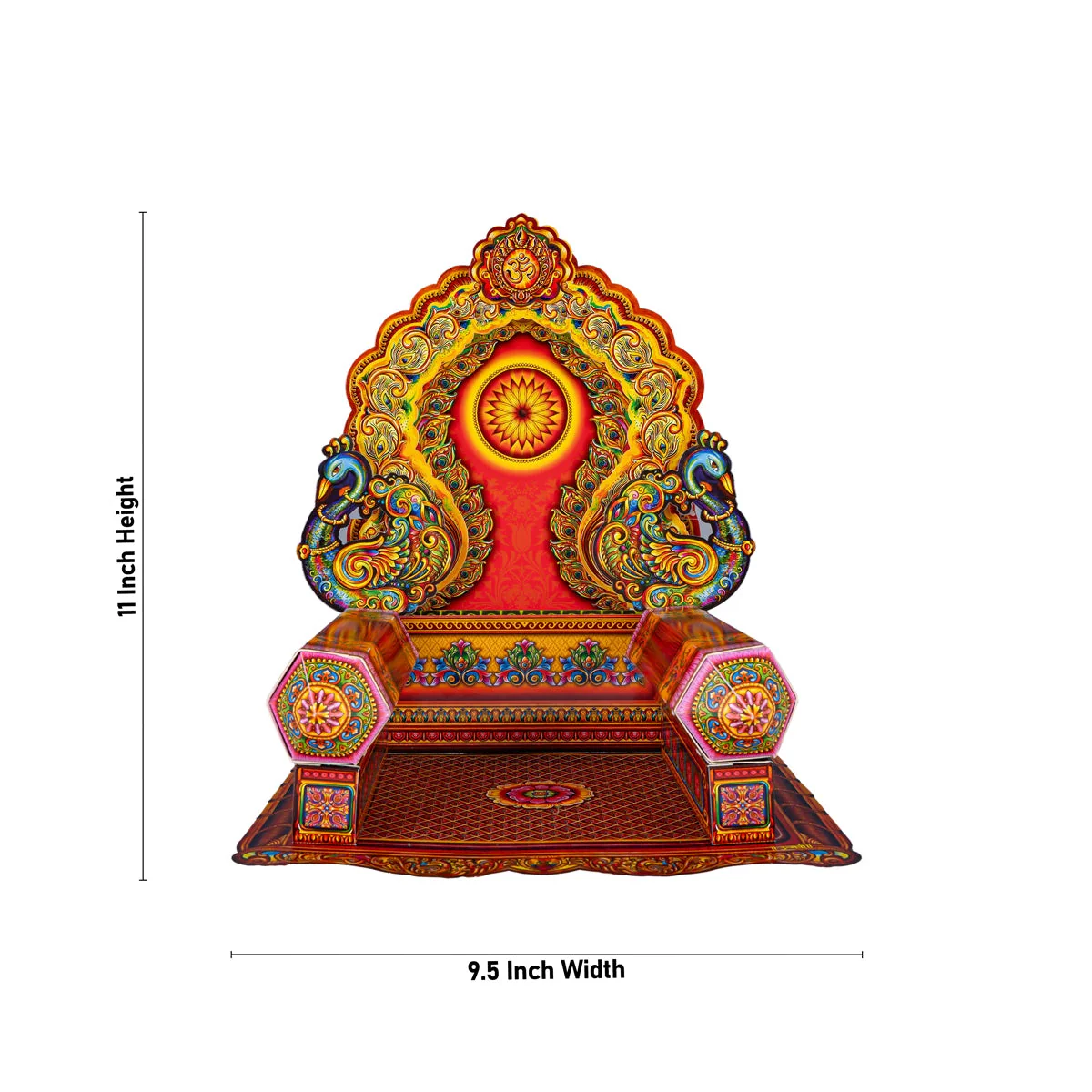 Ganpati Makhar - 11 x 9.5 Inches | Ganesh Makhar Decoration/ Eco Friendly Ganpati Decoration - Image 4