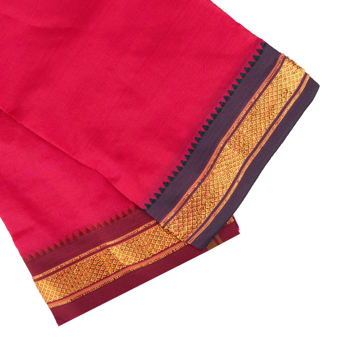 Ganpati Vastra Pair- 28 X 20 Inches | Jari Border Design Ganpati Dhoti/ Ganesh Vastra/Pillaiyar Thundu For Pooja - Image 10