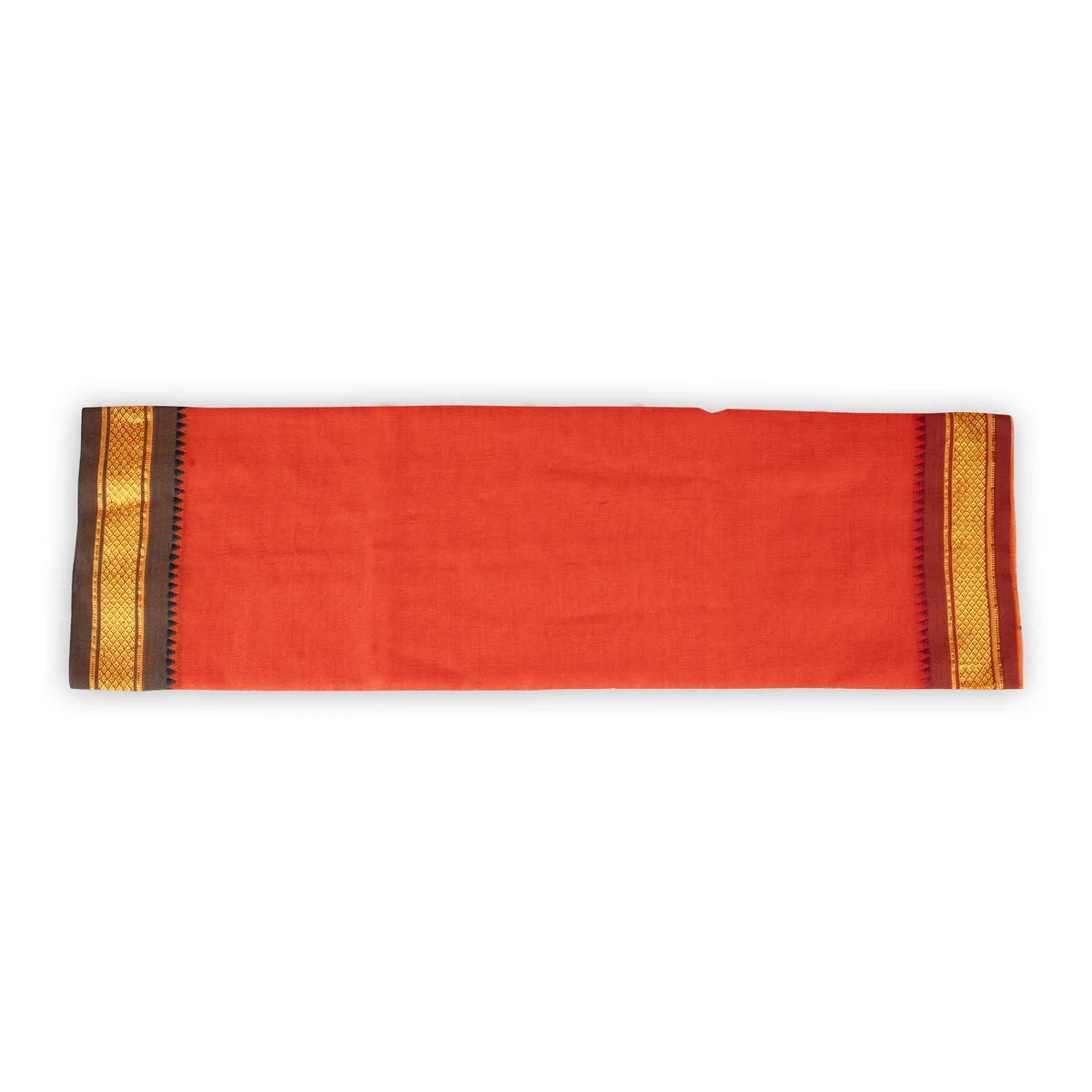 Ganpati Vastra Pair- 28 X 20 Inches | Jari Border Design Ganpati Dhoti/ Ganesh Vastra/Pillaiyar Thundu For Pooja - Image 14