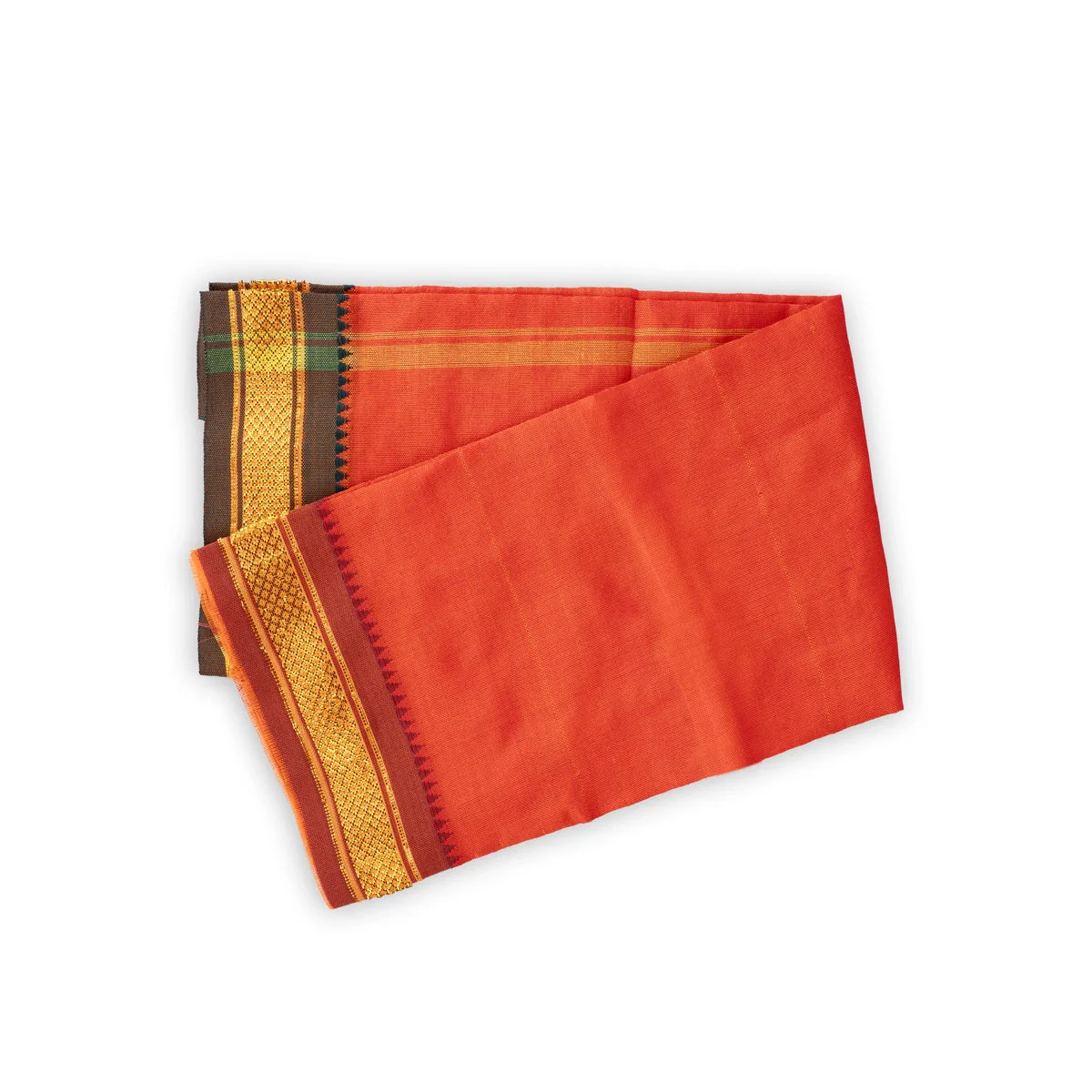 Ganpati Vastra Pair- 28 X 20 Inches | Jari Border Design Ganpati Dhoti/ Ganesh Vastra/Pillaiyar Thundu For Pooja - Image 5