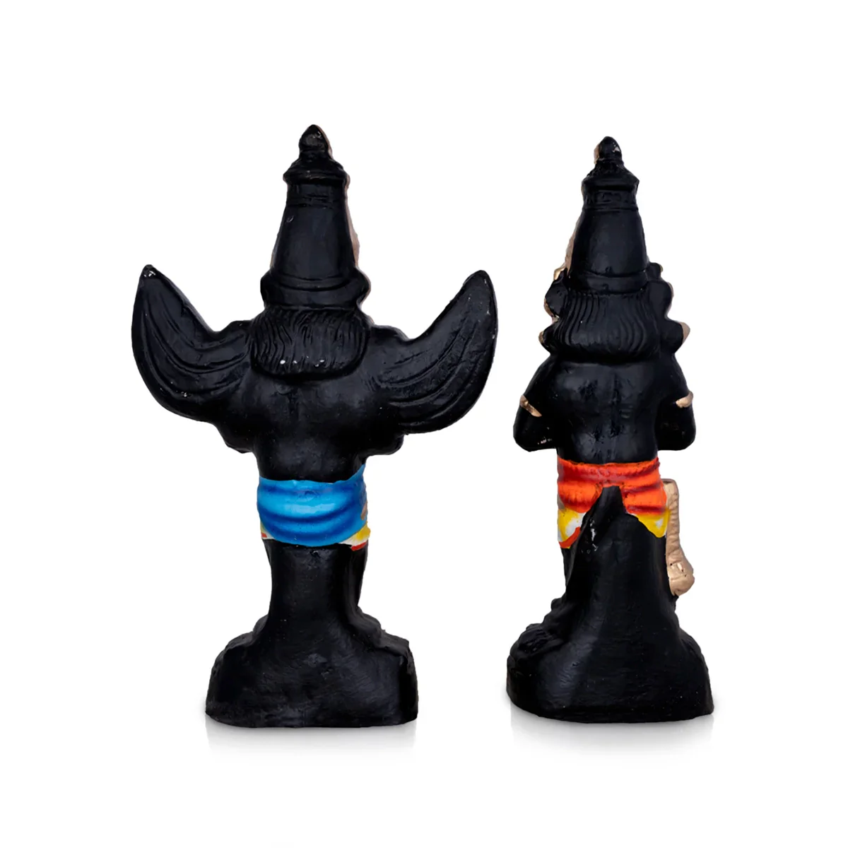 Garudan Hanuman Clay Golu Bommai Pair - 14 x 8.5 Inches | Giri Golu Doll/ Navaratri Golu Bomma/Gombe/Bommai - Image 4