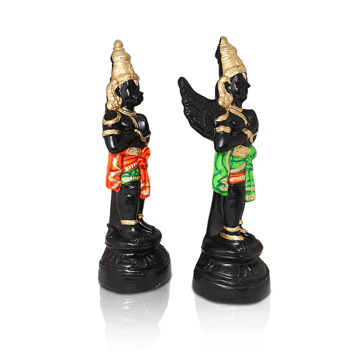Garudan & Hanuman Paper Mache Golu Bommai Pair - 16 Inches | Giri Golu Doll/ Navaratri Golu Bomma/Gombe/Bommai - Image 2