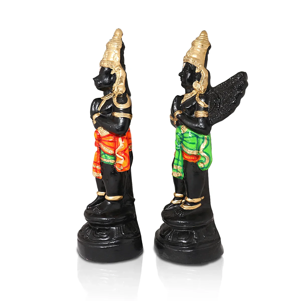 Garudan & Hanuman Paper Mache Golu Bommai Pair - 16 Inches | Giri Golu Doll/ Navaratri Golu Bomma/Gombe/Bommai - Image 3