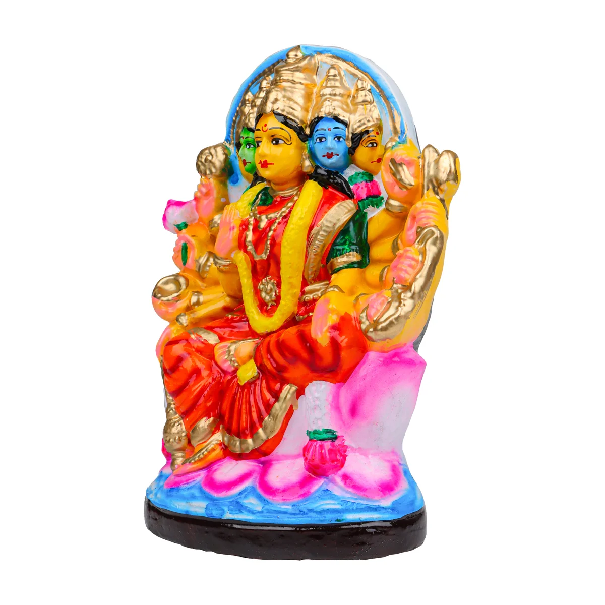 Gayatri Devi Clay Golu Bommai - 12 x 8 Inches | Giri Golu Doll/ Navaratri Golu Bomma/ Gombe/ Bommai - Image 3