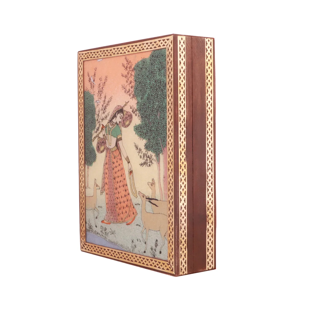 Gemstone Jewellery Box - 2 x 8 x 6 Inches | Wooden Jewelry Organizer/ Jewelry Box for Women - Image 4