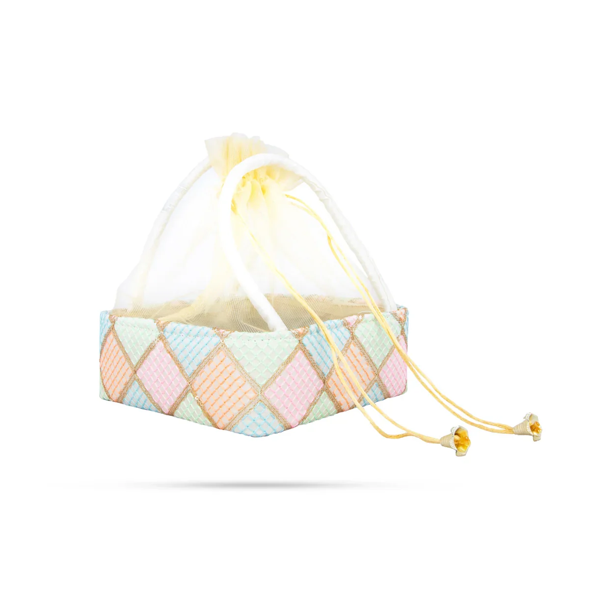 Gift Basket with Net Cover - 3 x 7.5 Inches | Gift Hamper/ Gift Box - Image 2
