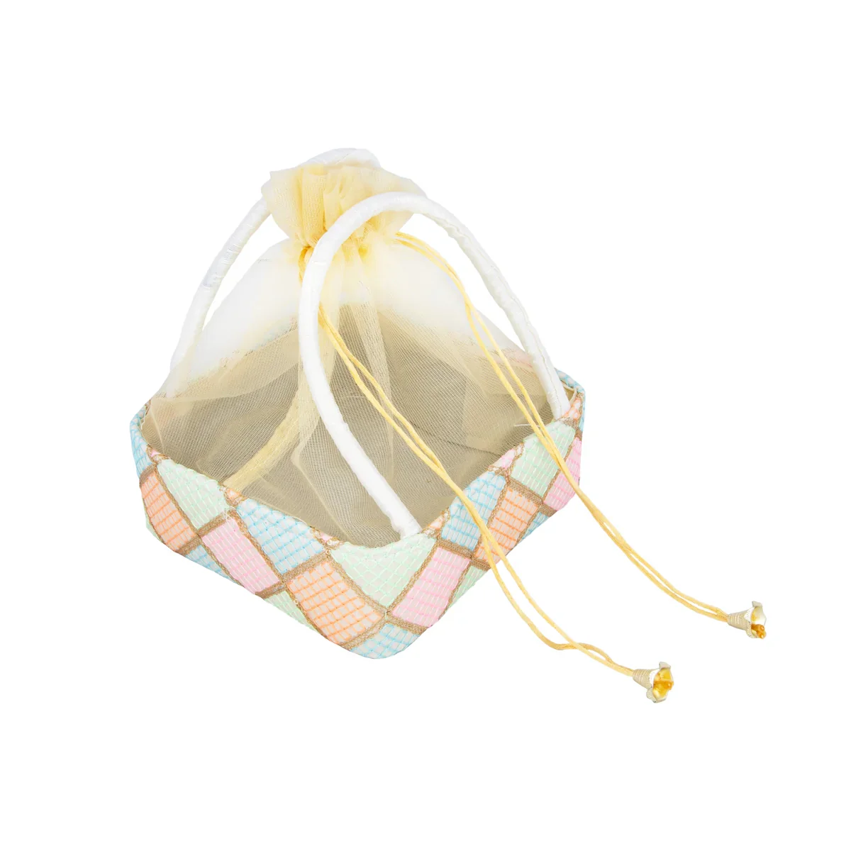 Gift Basket with Net Cover - 3 x 7.5 Inches | Gift Hamper/ Gift Box - Image 3