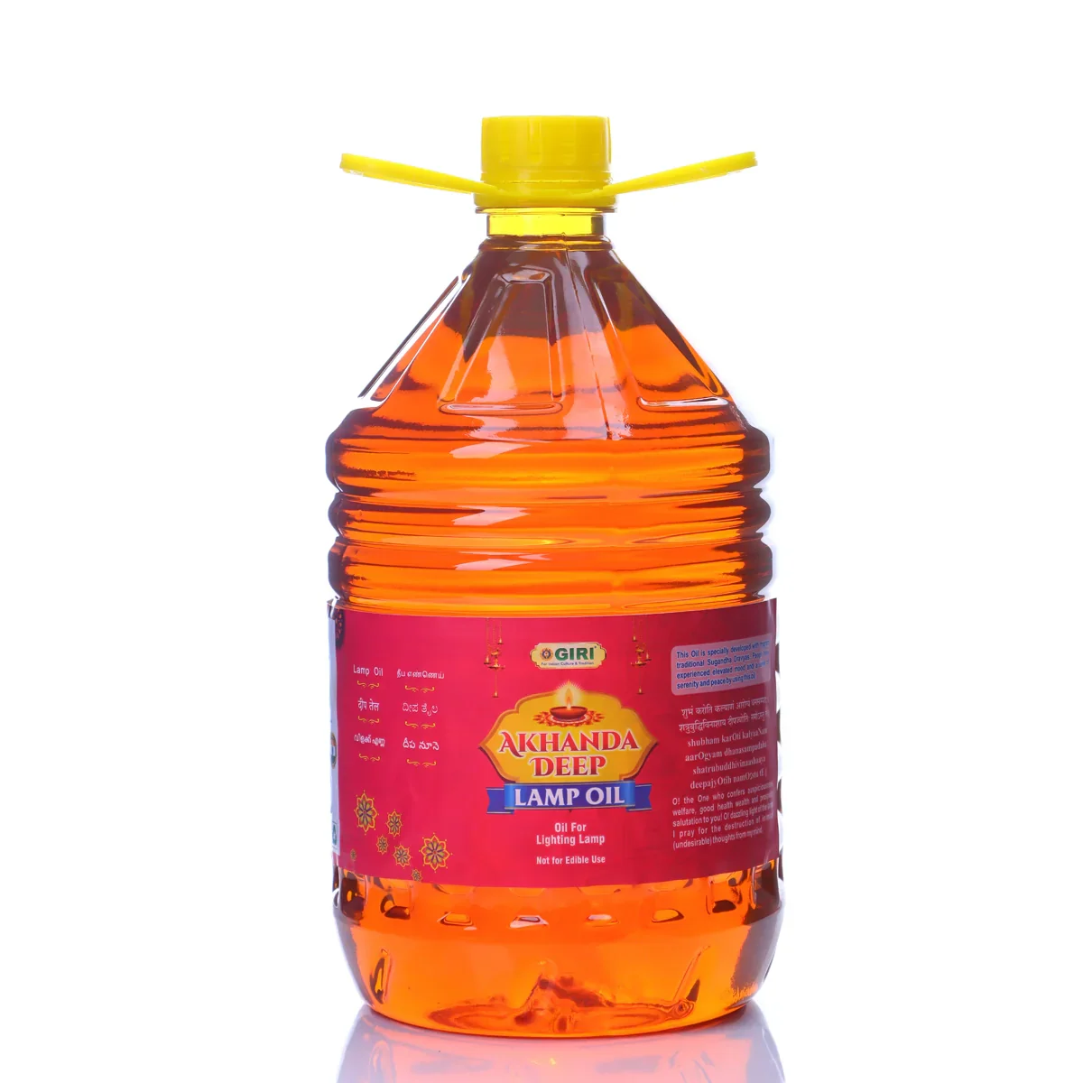 Giri Akhanda Deep Lamp Oil - 5 Ltrs | Vilakku Oil/ Diya Oil/ Deep Oil for Pooja - Image 4