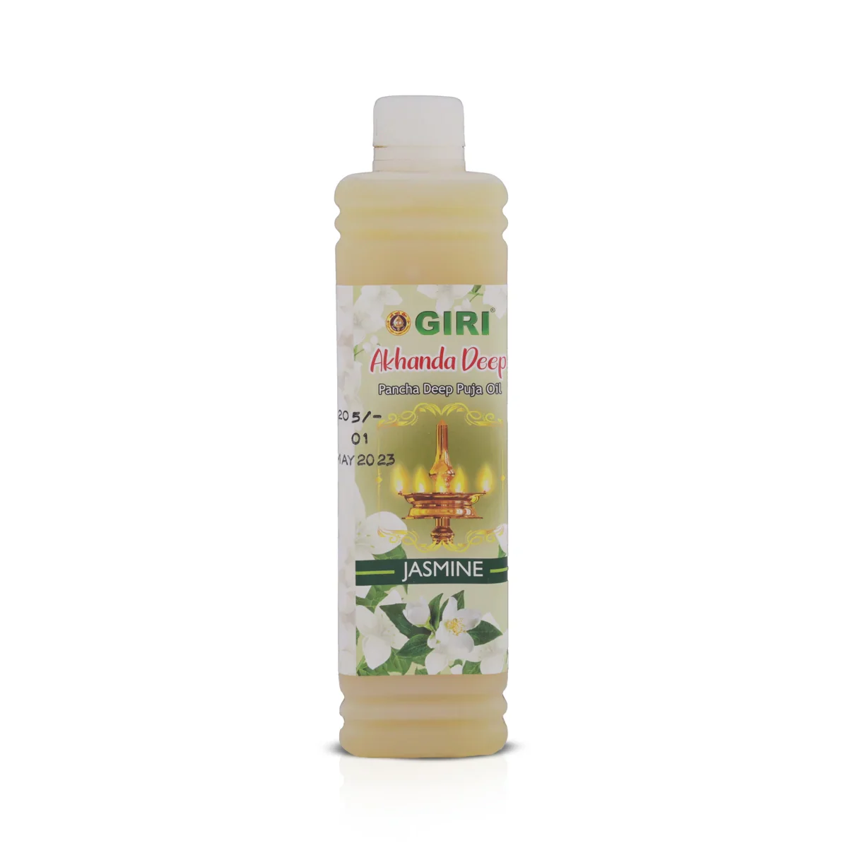Giri Akhanda Pancha Deep Jasmine Puja Oil - 500 Ml | Vilakku Oil/ Diya Oil/ Lamp Oil for Pooja - Image 2