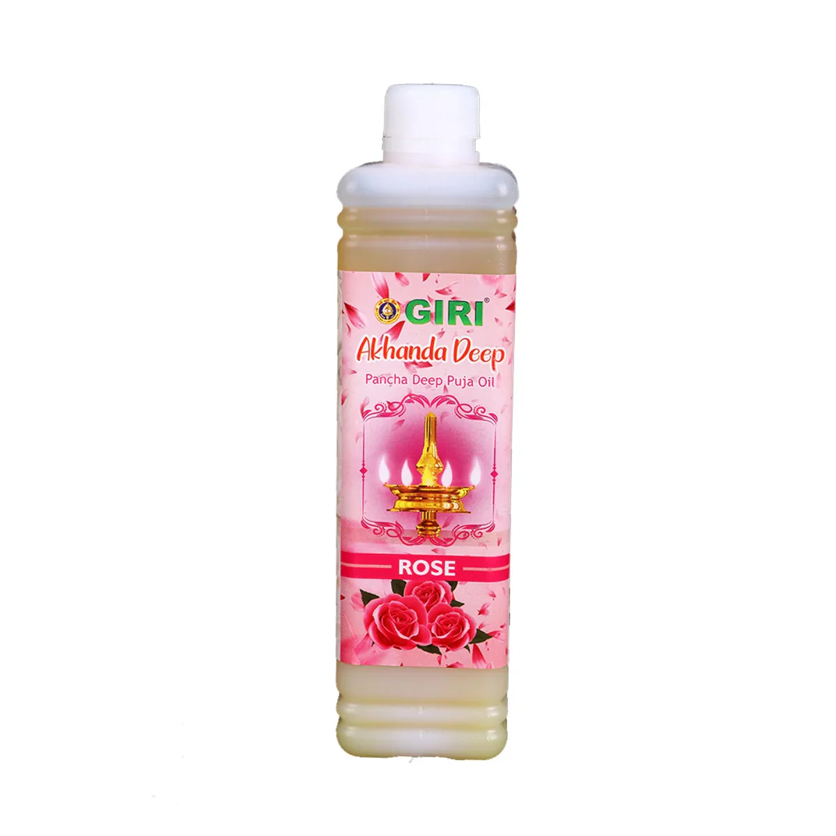 Giri Akhanda Pancha Deep Rose Puja Oil - 500 Ml | Lamp Oil/ Vilakku Oil/ Diya Oil for Pooja - Image 2