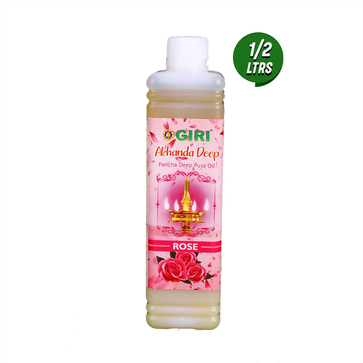 Giri Akhanda Pancha Deep Rose Puja Oil - 500 Ml | Lamp Oil/ Vilakku Oil/ Diya Oil for Pooja - Image 5