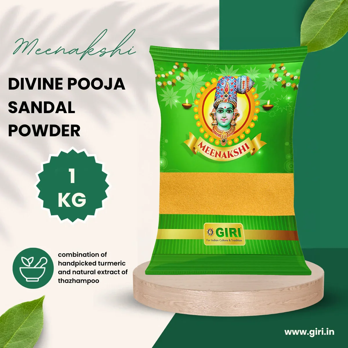 Giri Divine Pooja Powder | Chandan Powder Tilak/ Pooja Chandan Powder for Abhishekam - Image 4