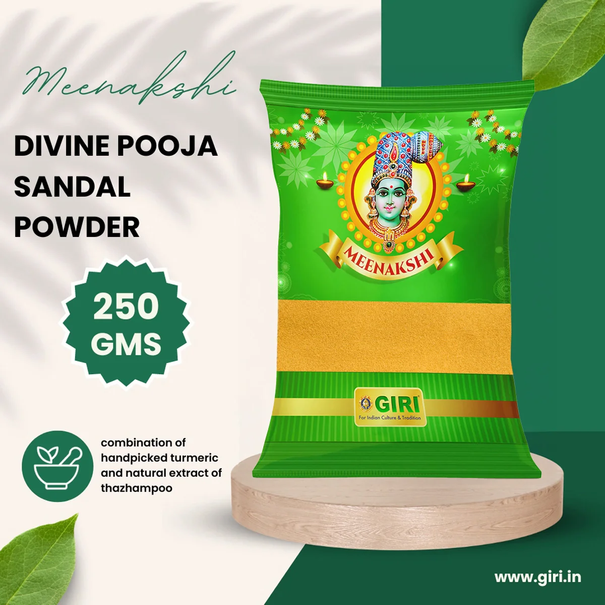 Giri Divine Pooja Powder | Chandan Powder Tilak/ Pooja Chandan Powder for Abhishekam - Image 2