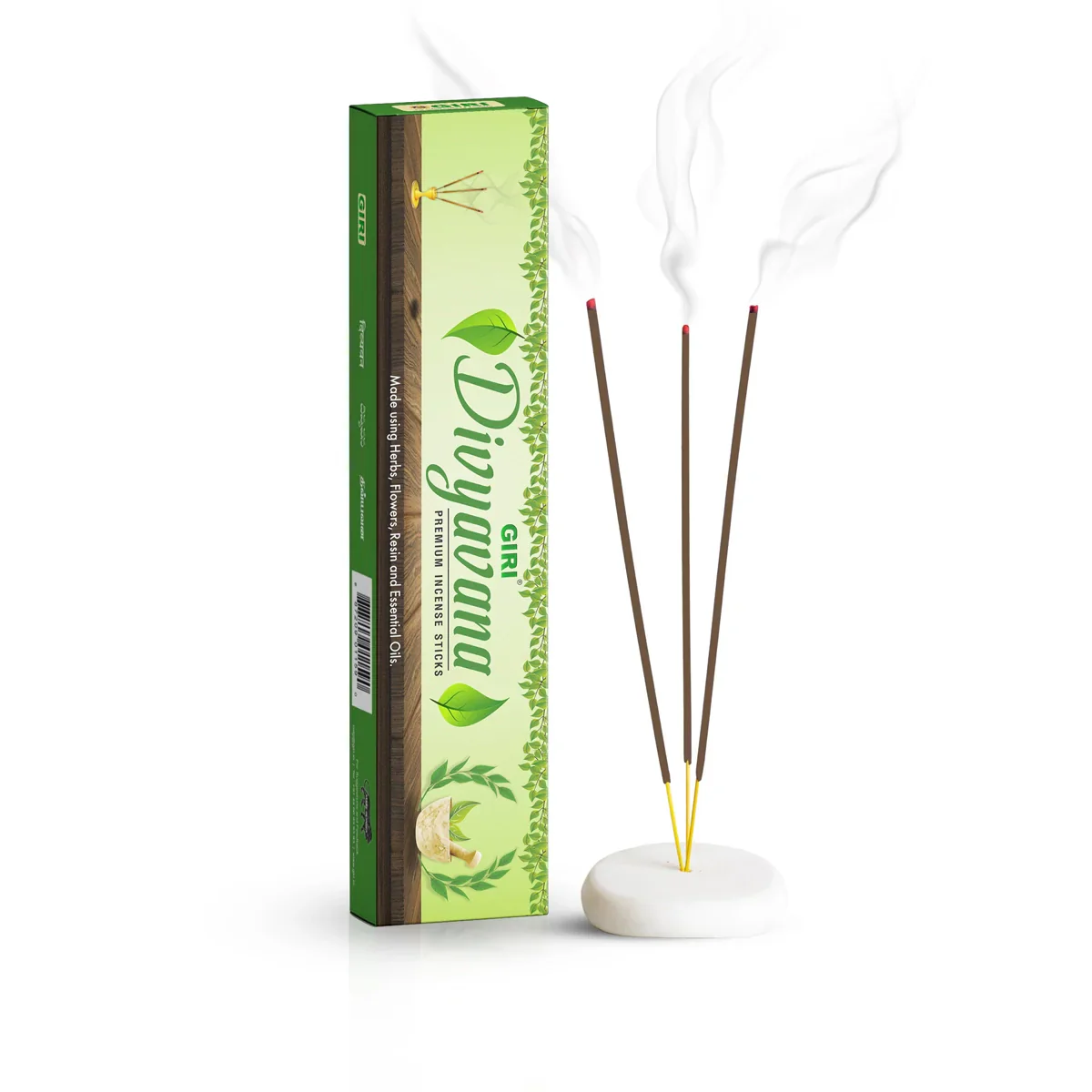 Giri Divyavana Premium Incense Sticks - 50 Gms | Herbs, Flowers, Resin & Essential Oil/ Agarbathi for Pooja - Image 2