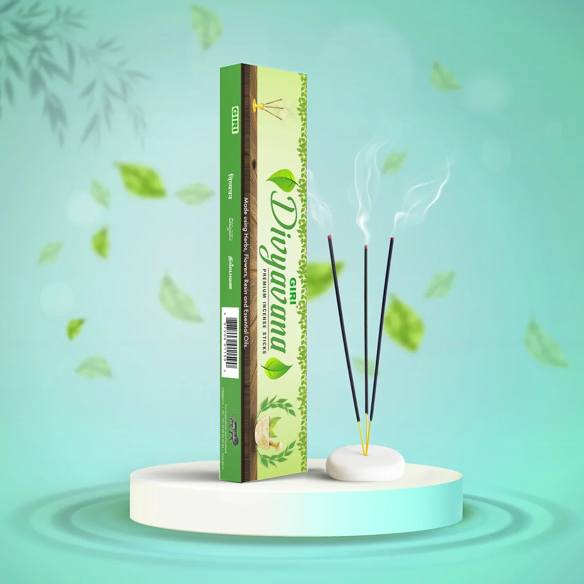 Giri Divyavana Premium Incense Sticks - 50 Gms | Herbs, Flowers, Resin & Essential Oil/ Agarbathi for Pooja - Image 5