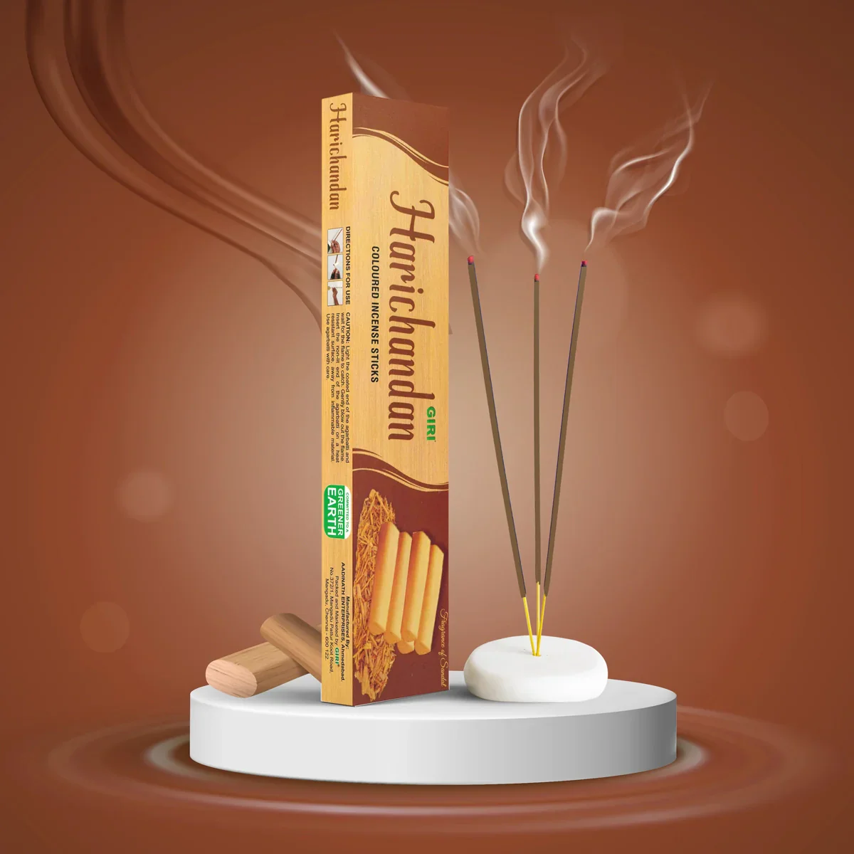 Giri Harichandan Agarbathi - 25 Sticks | Incense Sticks/ Agarbatti for Pooja - Image 5