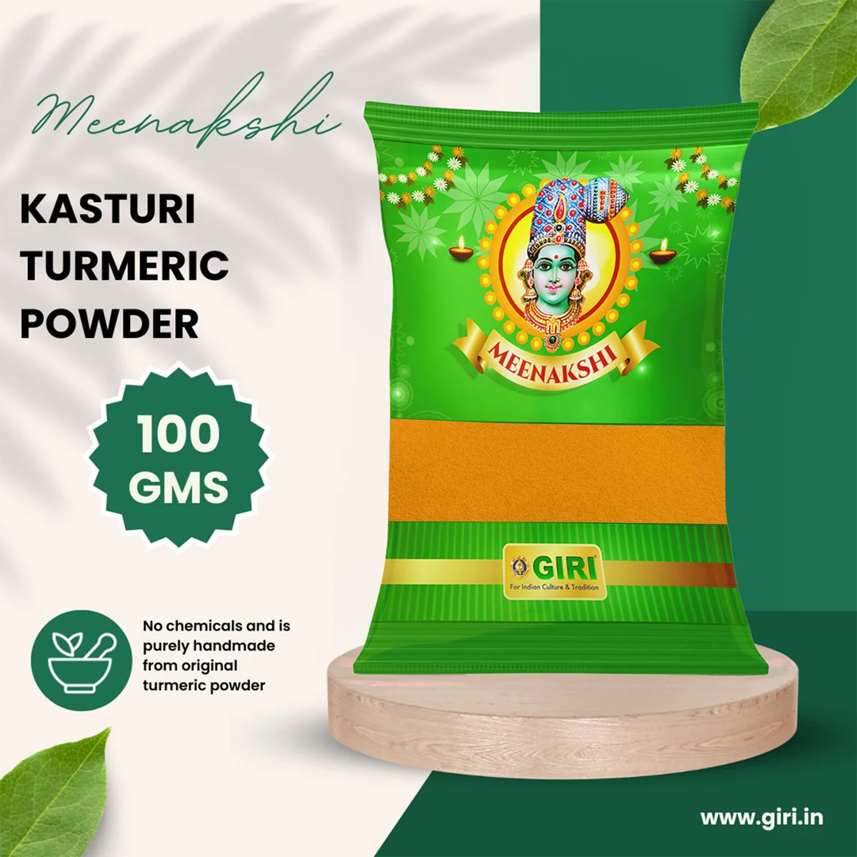 Giri Kasturi Turmeric Powder | Haldi Powder/ Yellow Colour/ Manjal Thool for Pooja - Image 10