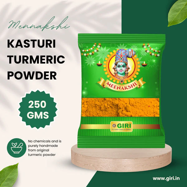 Giri Kasturi Turmeric Powder | Haldi Powder/ Yellow Colour/ Manjal Thool for Pooja - Image 4