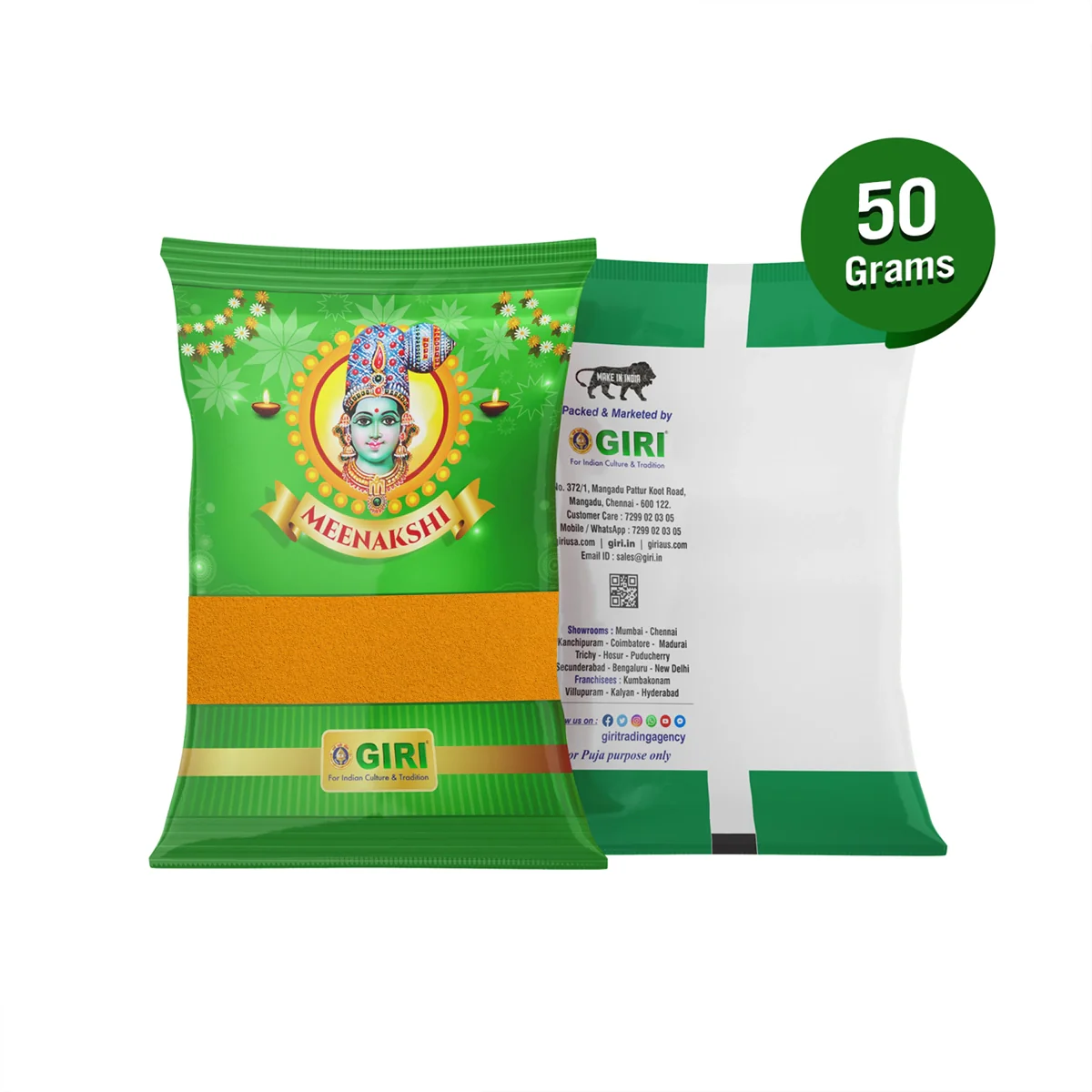 Giri Kasturi Turmeric Powder | Haldi Powder/ Yellow Colour/ Manjal Thool for Pooja - Image 8