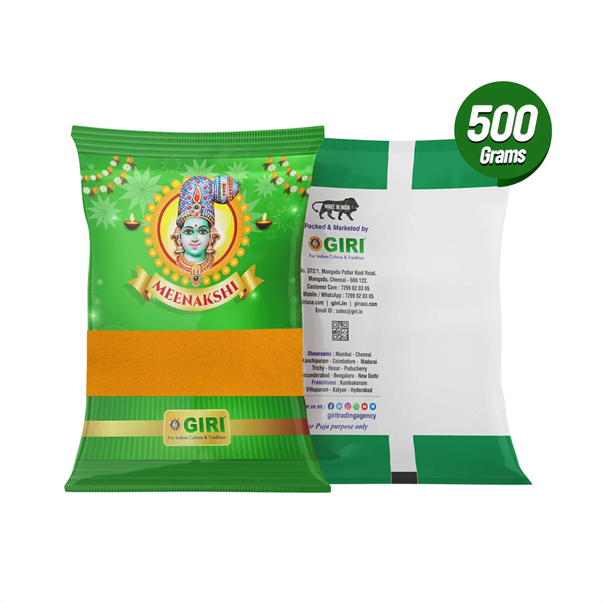 Giri Kasturi Turmeric Powder | Kasturi Haldi Powder/ Yellow Colour/ Kasturi Powder for Pooja - Image 3
