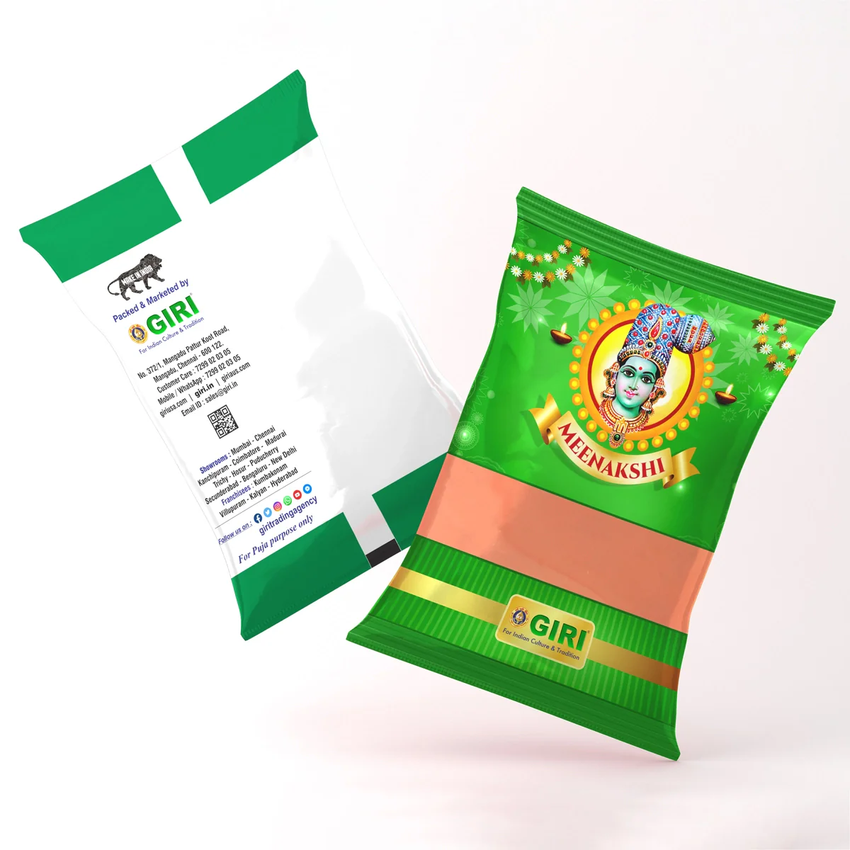 Giri Kavi Powder - 100 Gms | Rangoli Powder/ Kolam Powder/ Kavi Podi for Pooja Room Decor - Image 3