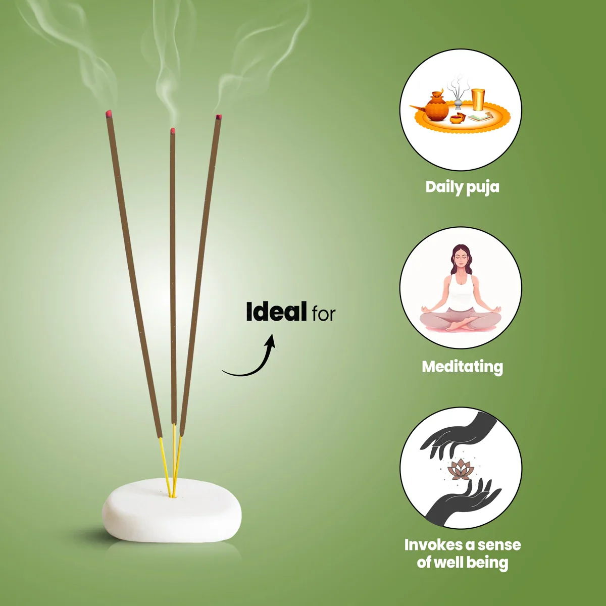 Giri Kewda Premium Incense Sticks | Agarbatti/ Fresh Fragrance Agarbathi for Pooja