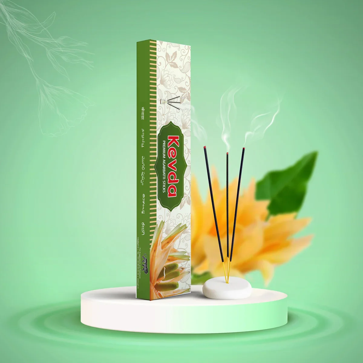 Giri Kewda Premium Incense Sticks | Agarbatti/ Fresh Fragrance Agarbathi for Pooja - Image 5