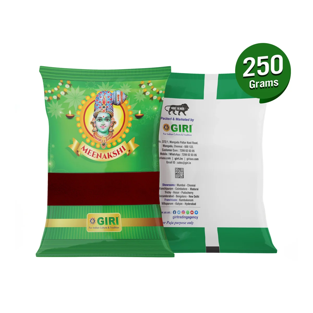 Giri Kumkum | Sindoor/ Kungumam/ Dark Red Colour/ Kumkuma for Pooja - Image 13