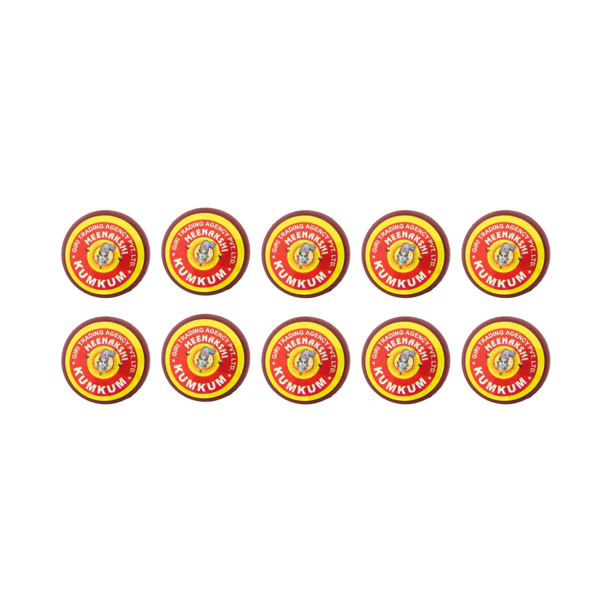 Giri Kumkum Powder Tin | Pack of 10/ Kungumam Powder/ Sindur/ Kumkuma Thool for Pooja - Image 4