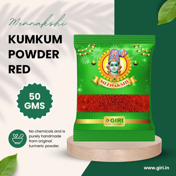 Giri Kumkum | Sindoor/ Tilak/ Kumkuma/ Red Colour/ Kungumam for Pooja - Image 3
