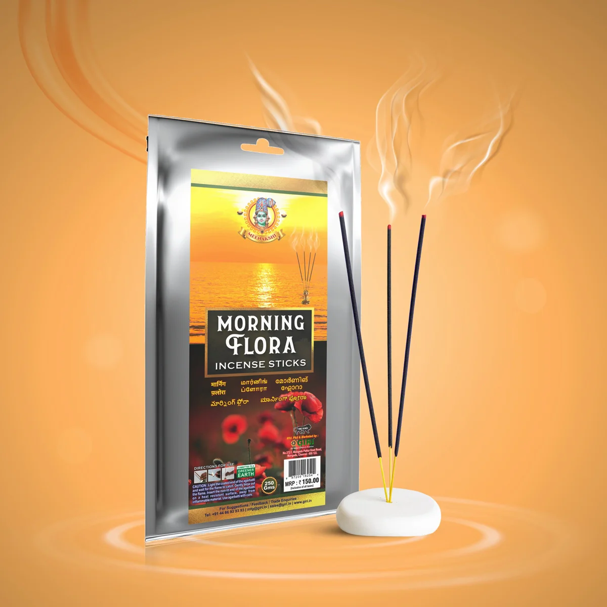 Giri Morning Flora Incense Sticks - 250 Gms | Agarbatti/ Agarbathi for Pooja - Image 4