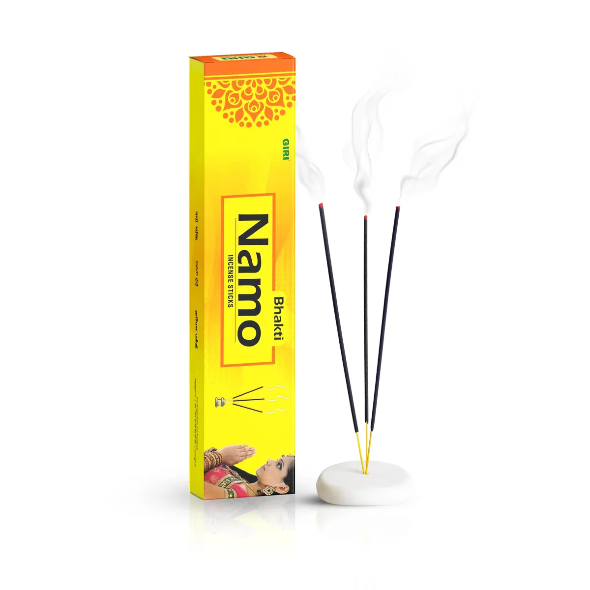 Giri Namo Bhakti Incense Sticks - 50 Sticks | Fresh Fragrance Agarbathi/ Agarbatti for Pooja - Image 2