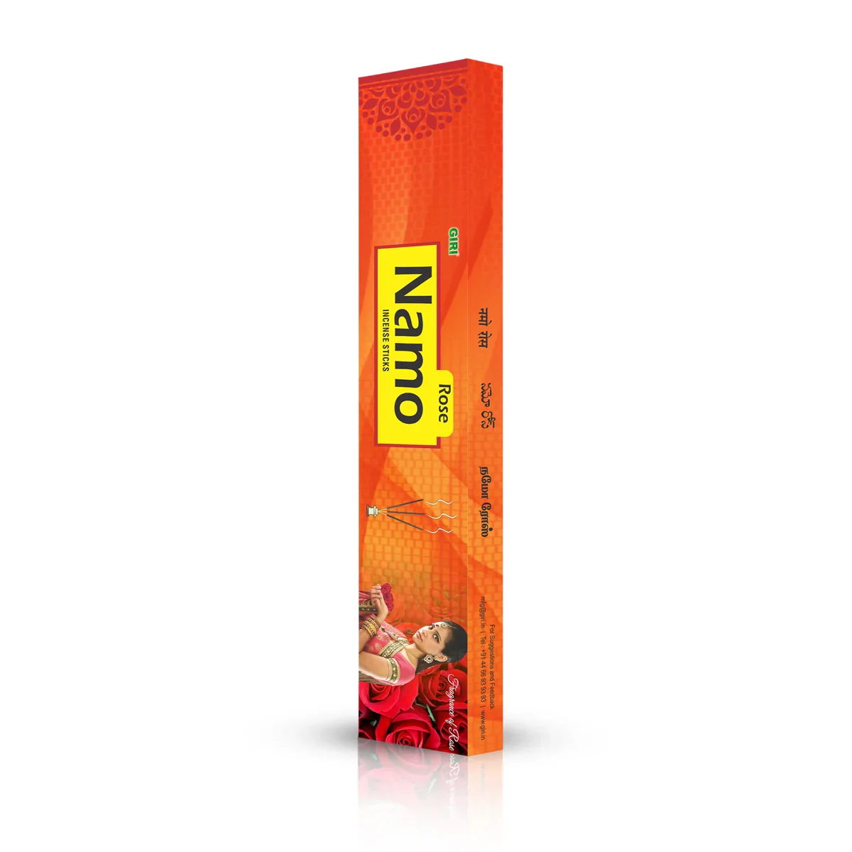 Giri Namo Rose Incense Sticks - 50 Sticks | Agarbathi/ Agarbatti for Pooja - Image 3