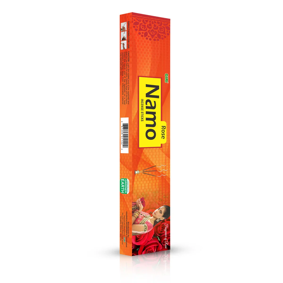 Giri Namo Rose Incense Sticks - 50 Sticks | Agarbathi/ Agarbatti for Pooja - Image 4