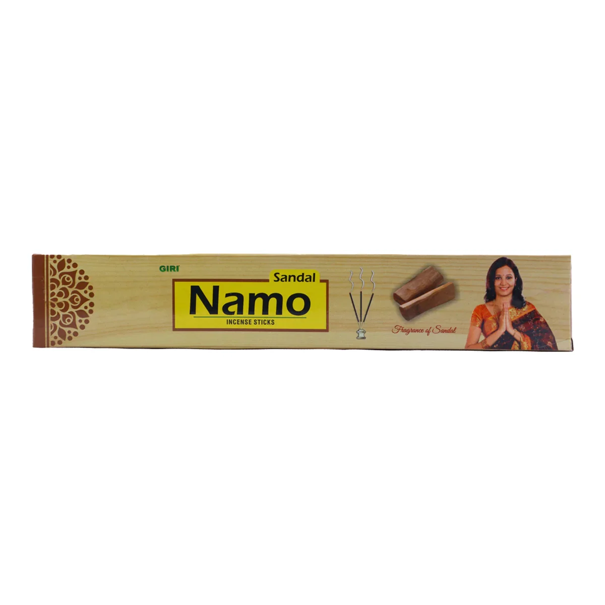 Giri Namo Sandal Incense Sticks - 10 Sticks | Fresh Fragrance Agarbathi/ Agarbatti for Pooja - Image 2