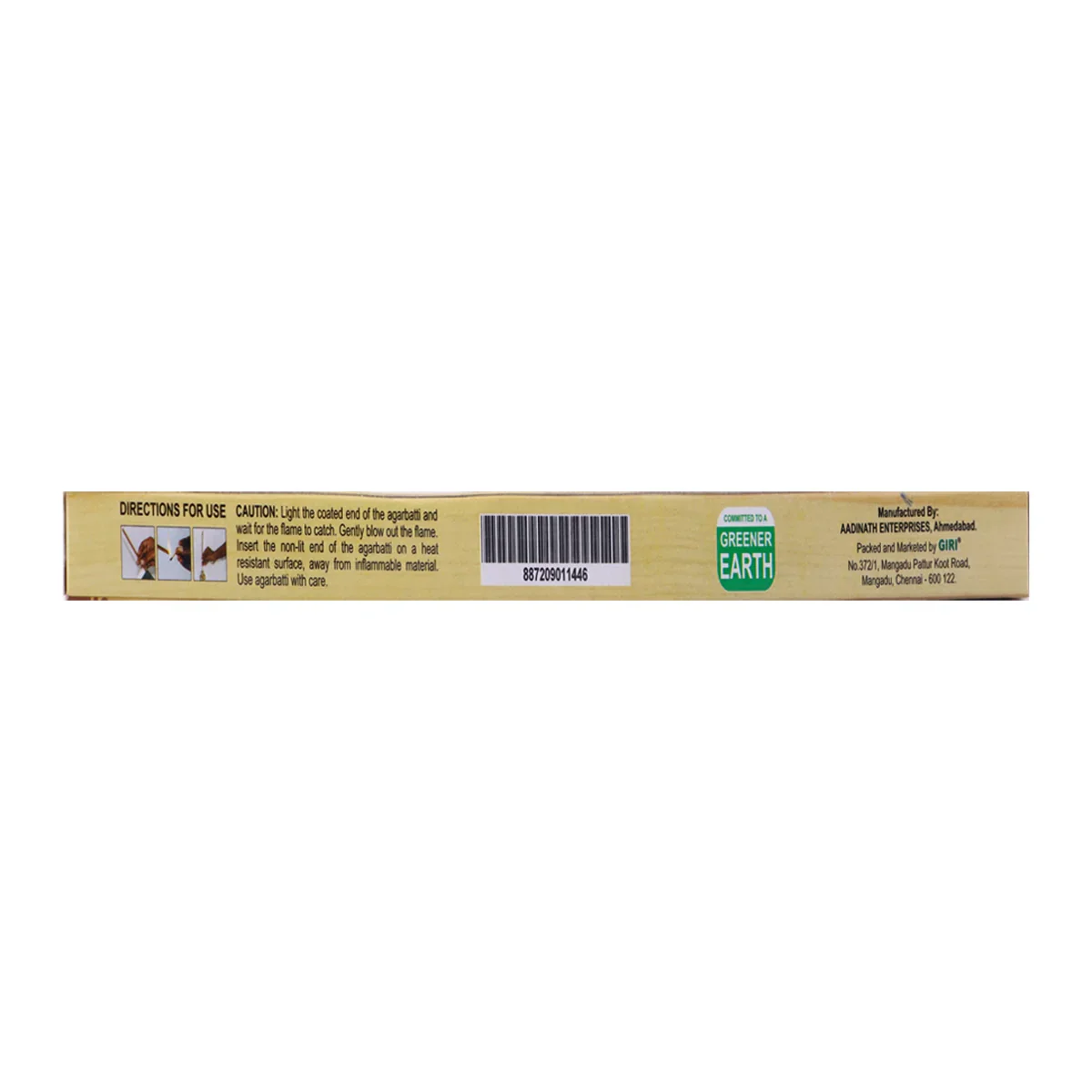 Giri Namo Sandal Incense Sticks - 10 Sticks | Fresh Fragrance Agarbathi/ Agarbatti for Pooja - Image 4